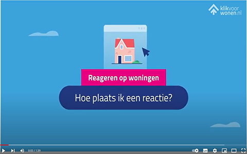 Filmpje 'Reageren op een woning'