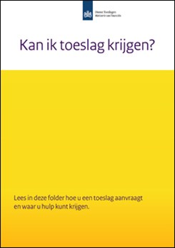 Kan ik toeslag krijgen - folder